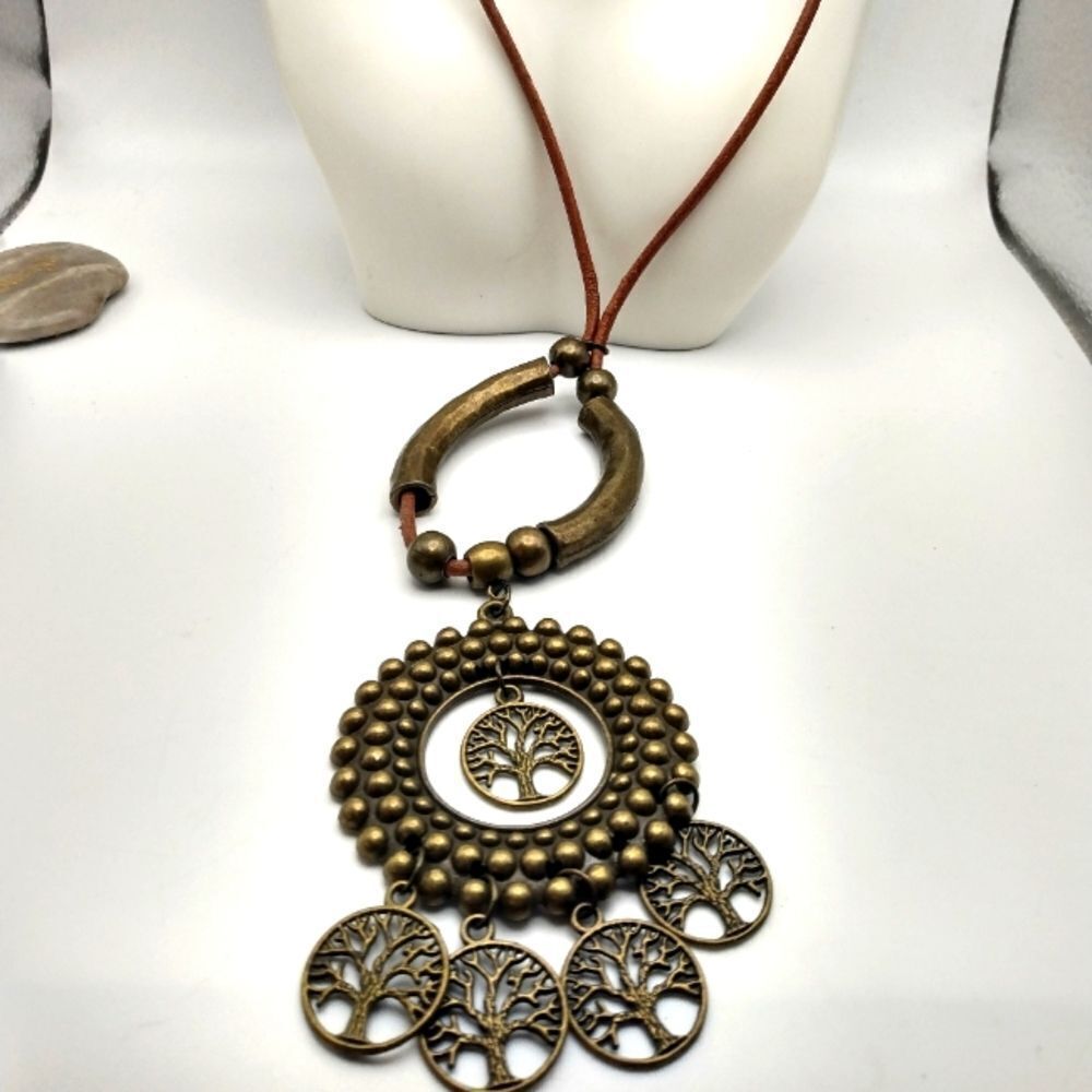 Well made magical tree of life tahitian tribal necklace‎
